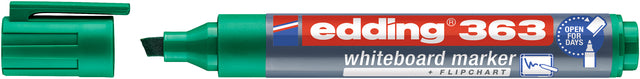 EDDING - Whiteboardmarker 363 Slanting 1-5mm Green | 10 Stücke