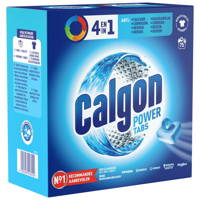 Wasmachine-reinigingstabletten calgon 4in1 75 tabs