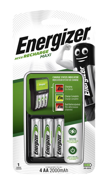 Energizer - Batterieladegerät inklusive Batterien aa 4st