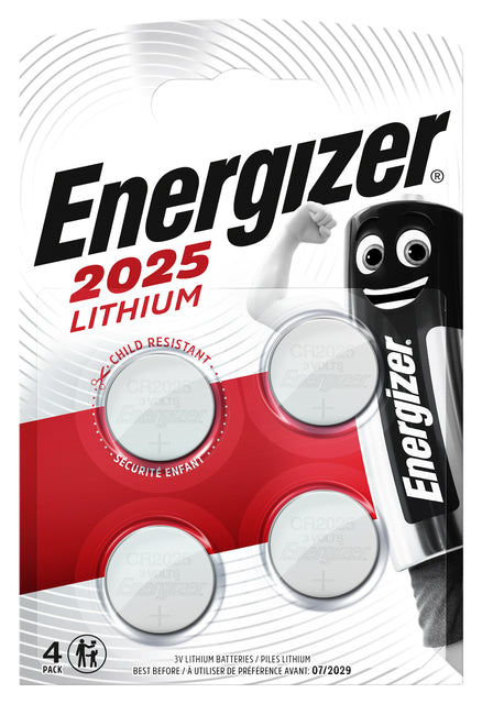Energizer - Batterie CR2025 Lithium 4st