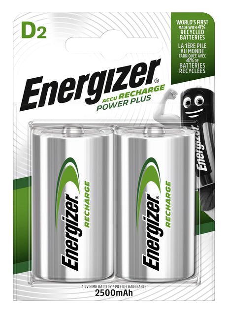 Energizer - Batterie wiederaufladbar d 2st | 6 Stücke