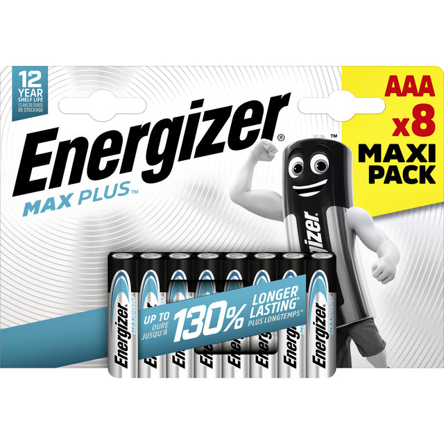 Energizer - Batterie Max Plus AAA Alkaline 8st