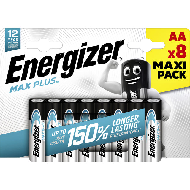 Energizer - Batterie Max Plus AA Alkaline 8st