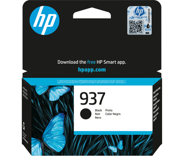 HP - Inkcartridge 4S6W5ne 937 Schwarz