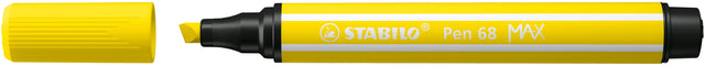 Filzstift Stabilo Pen 68/24 max zitronengelb | Umkarton mit 5 Stück