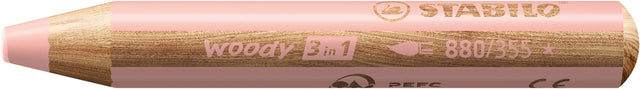 Buntstift Stabilo 880 Woody 3 in 1 Apricot | Umkarton mit 5 Stück