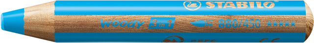 Buntstift Stabilo 880 Woody 3 in 1 Hellblau | Umkarton mit 5 Stück