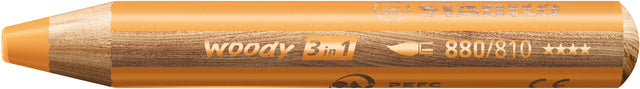 Buntstift Stabilo 880 Woody 3 in 1 Gold | Umkarton mit 5 Stück