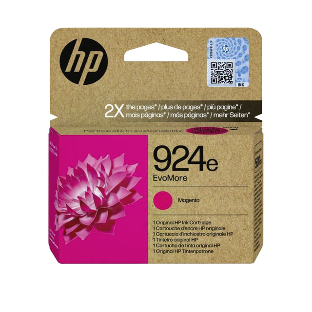 HP - Inkcartridge 4K0U8ne 924e Evomore Rot