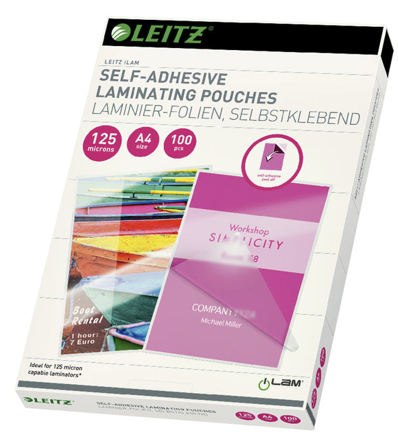Leitz - Lamining Cover A4 Selbstadhäsiv 2x125Micron Eva
