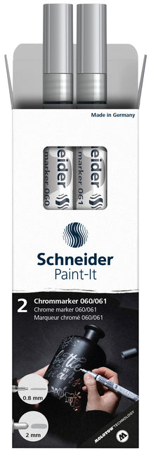 Schneider-Felt-Tip-Farb-It 2.0-0,8 mm MTL Chrom
