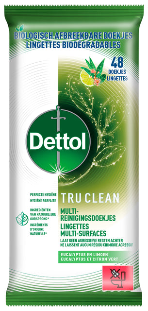 Dettol - Reinigungstücher TC Eucalyp und Kalk 48st