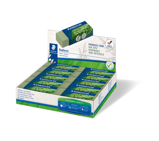 Staedtler - Gum Eco 52680 65x23x10 mm Olivengrün