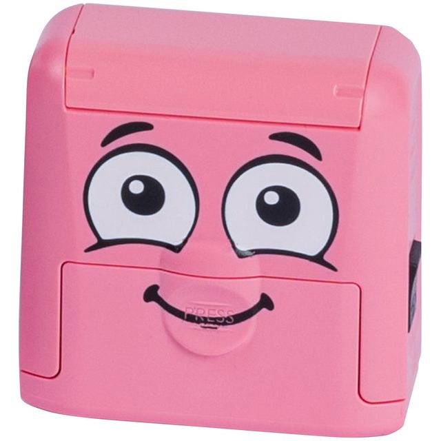 Textielstempel colop my marky met voucher roze