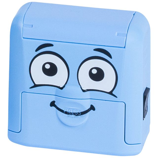 Textielstempel colop my marky met voucher blauw