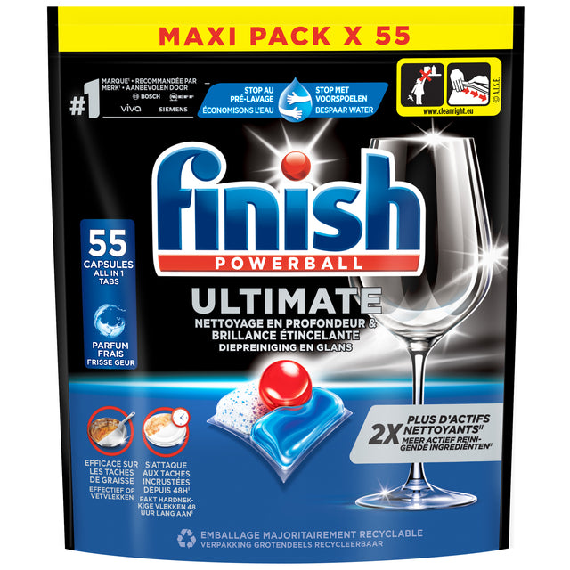 Vaatwastabletten finish ultimate 55 stuks