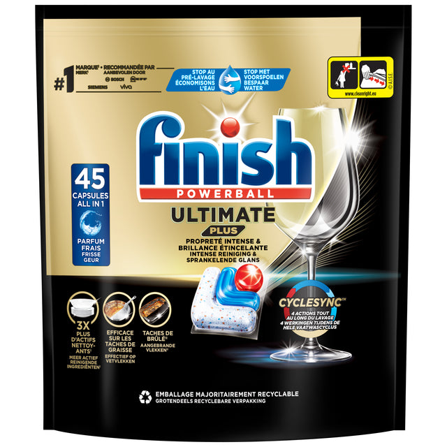 Vaatwastabletten finish ultimate plus 45st