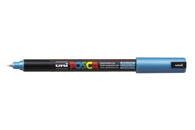 Verfstift posca pc1mr ef metallic blauw