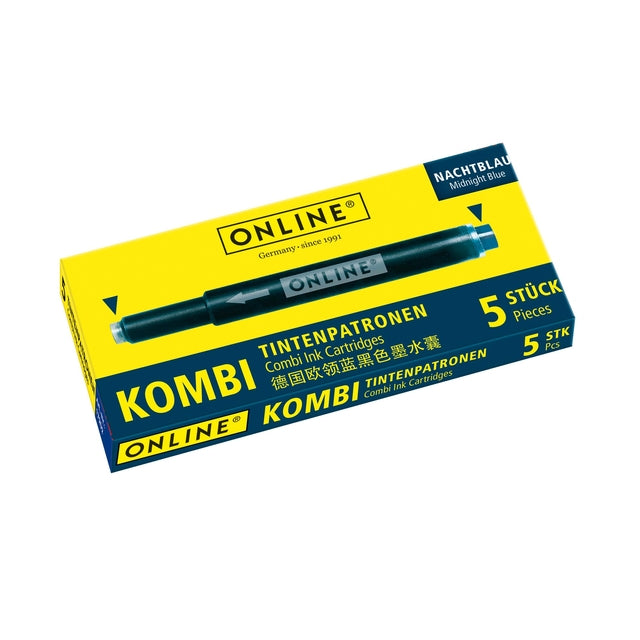 Inktpatroon online kombi 5st nachtblauw