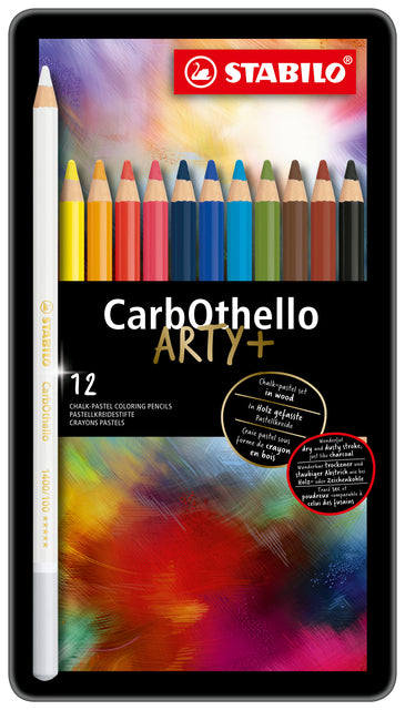 Kleurpotlood stabilo carbothello kalkpastel 12st