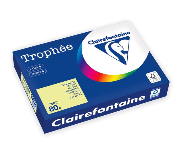 Trophäe - Papier A4 80gr Zitronengelb | 5 Stücke