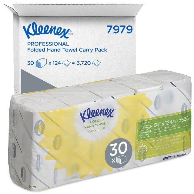 Kleenex - Handtuch Ultra 2Laags 215x315mm 124st 7979 | 6 Stücke