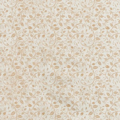 Klika - Geschenkpapier - Geschenkpapier - Braune Blätter in Weiß auf Brown 30 cm