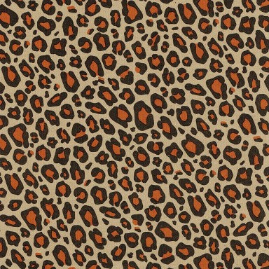 Klika - Geschenkpapier - Geschenkpapier - Leopard auf braun gerippter 30 cm