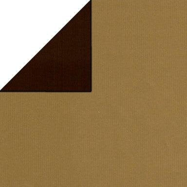 Klika - Geschenkpapier - Geschenkpapier - Gold | Kaffee 30 cm