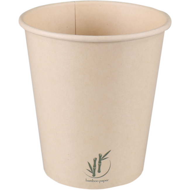 DEPA - | Milchshake -Tasse | Karton + PE | 300 ml | 12oz | 96 mm | Hellbraun | Ärmel mit 50 Teilen