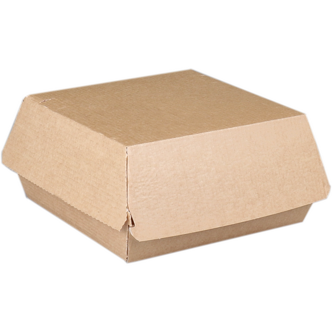 DEPA - BAK | Ersatz Paper Hamburgerbox | 115x115x65mm | Braun | 318 Stücke