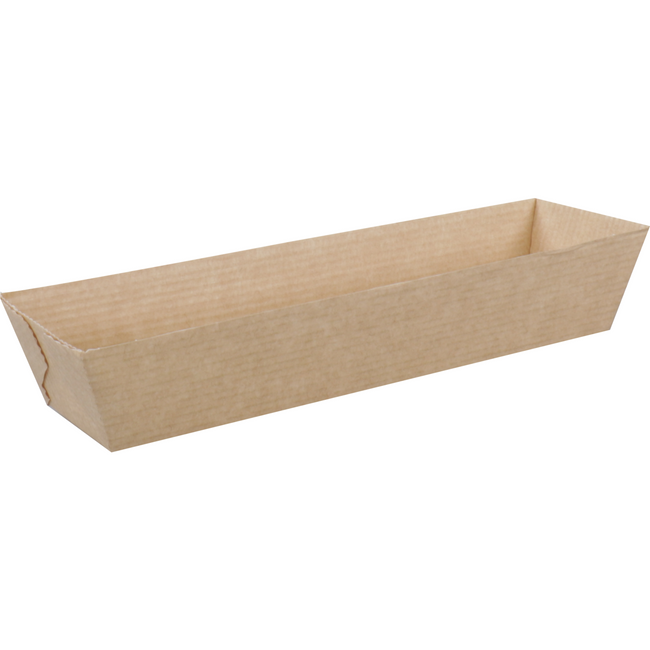 DEPA - BAK | Ersatz Papier A16 | Snack Bin 168x40x33mm | Braun | 50 Stück