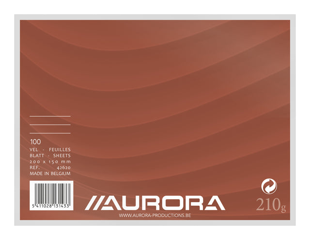 Systemkarten Aurora 150x200mm Linie + rote Überschrift