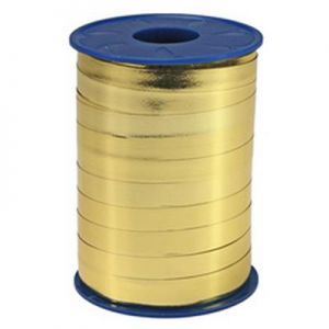 Metallic/Miroir krullint 10mm x 250 meter goud
