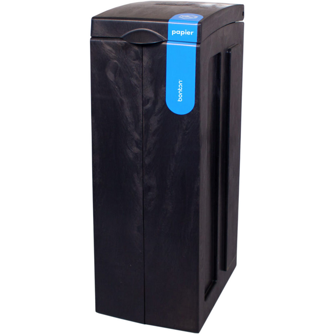 Bonton - | Abfallpapier recycelter PP | 70L | 77.1x28x43cm | Grau | 1 Stücke