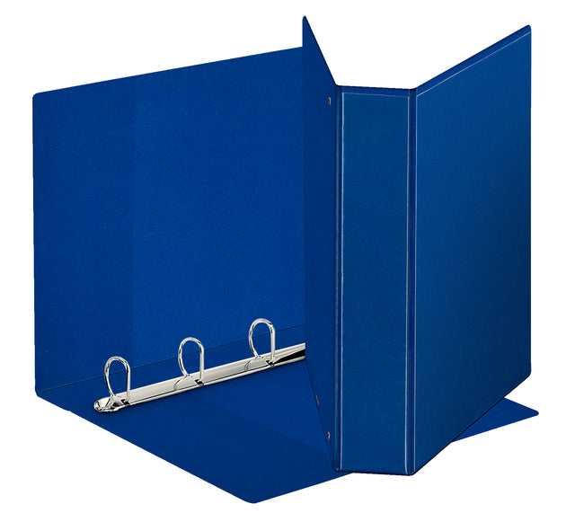 Präsentationsband Esselte Deluxe A4 4-Ringe D-Mech 30mm Blau