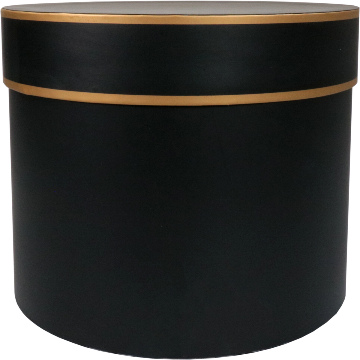Klika - Geschenkbox | Konfetti | Karton | 20cm | Ø25cm | Schwarz/Gold 1 Stücke