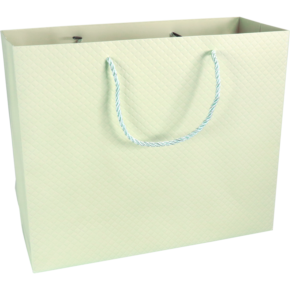 Klika - Tas | Papier geprägt | 31x 12x26cm | Tragetasche | Pastellgrün 10 Stücke