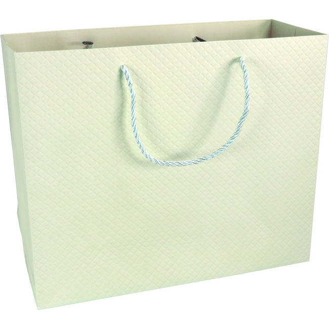 Klika - Tas | Papier geprägt | 31x 12x26cm | Tragetasche | Pastellgrün 10 Stücke