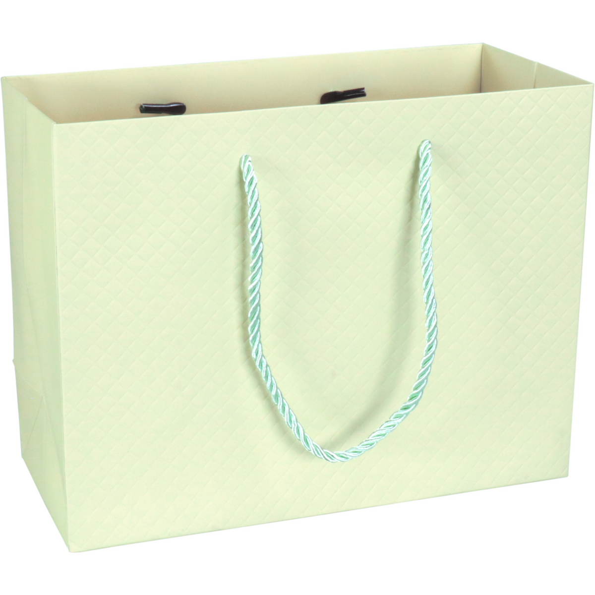 Klika - Tas | Papier geprägt | 23x 10x18cm | Tragetasche | Pastellgrün 10 Stücke