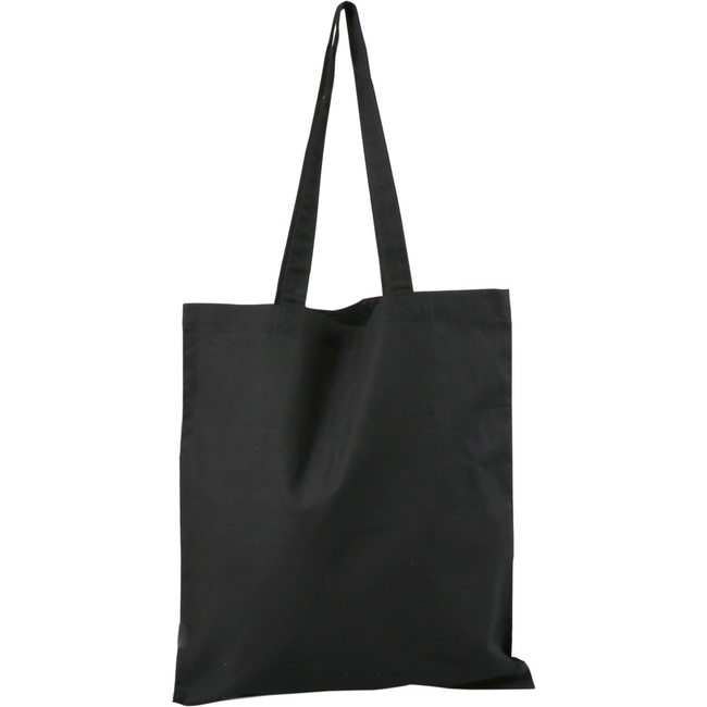 Klika - Tas | Baumwolle | Porträt | Wiederverwendbar | 38x42cm | Üppiger Tasche | Schwarz | 10 Stücke