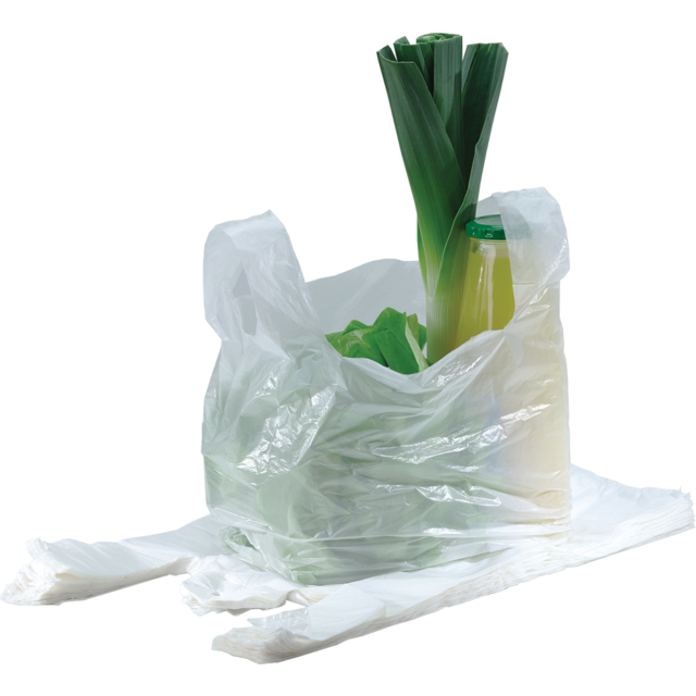 Klika - Tas | Überprüft | HDPE | 50x 15x80cm | Hemdtasche | Weiß | 250 Stück