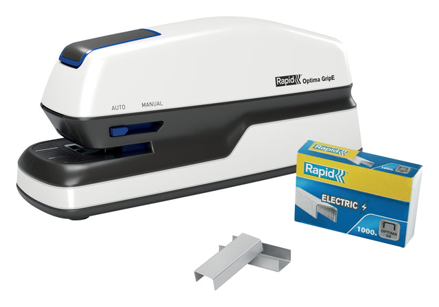Staplet Machine Electric Rapid Optima Grip 20vel Silver / Black
