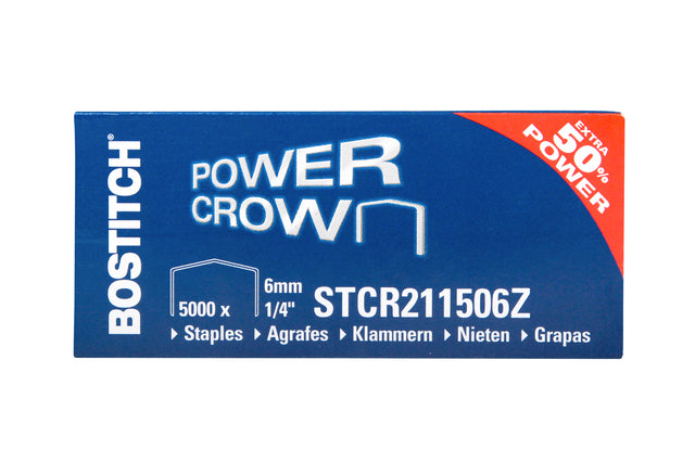 Staples Bostitch B8 Stahl Strc2115 6 mm gebogene Rücken 5000 Stücke