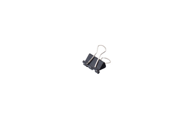 Papierklemme Maul 213 Foldback 16 mm Kapazität 5mm schwarz | 12 Stücke