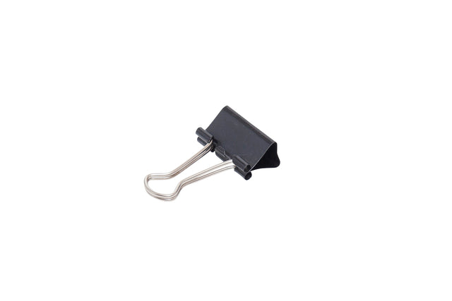 Papierklemme Maul 213 Foldback 25mm Kapazität 9mm schwarz | 12 Stücke