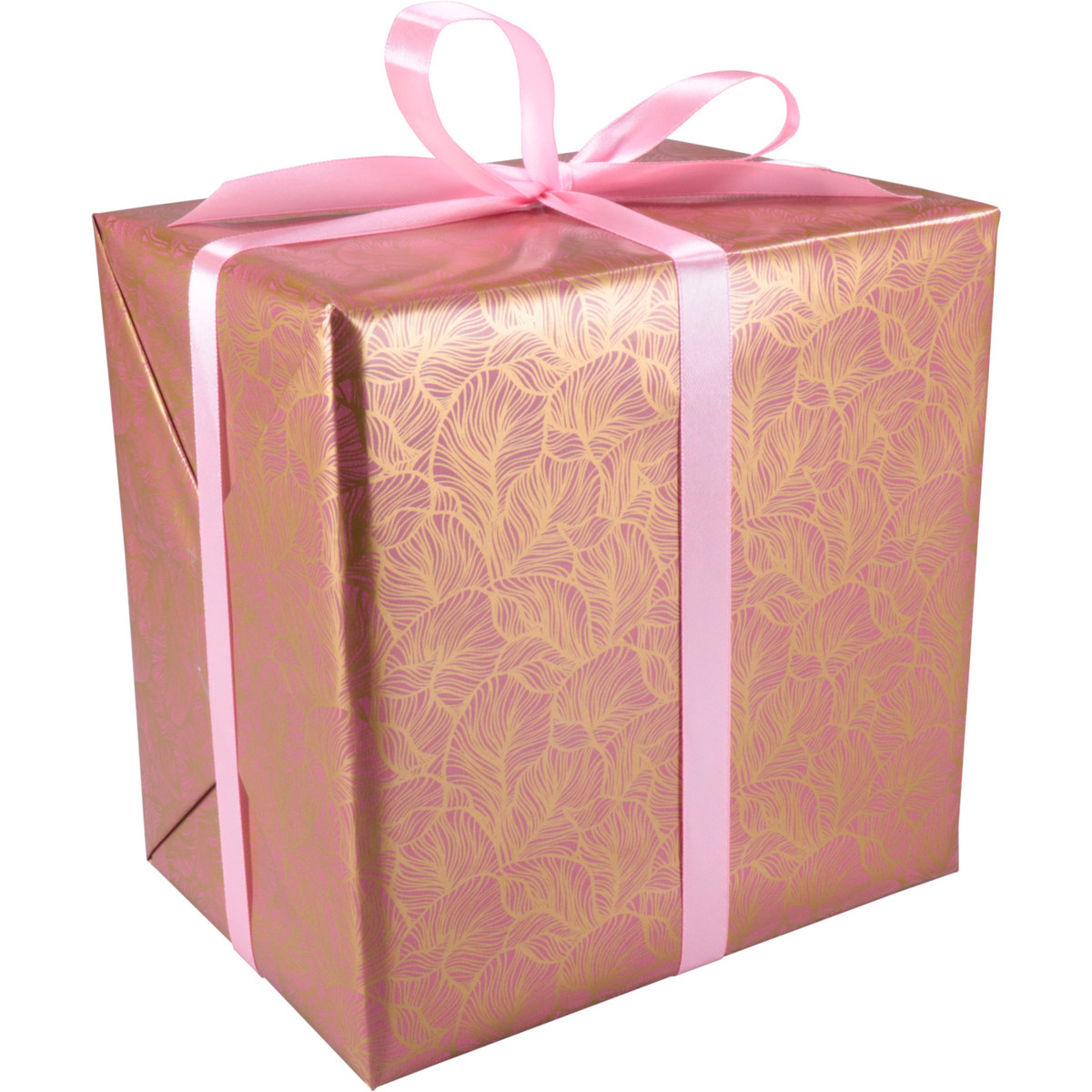 Klika - Geschenkpapier 50 cm | 200 m | 80gr/m² Blatt | Rosa/Gold