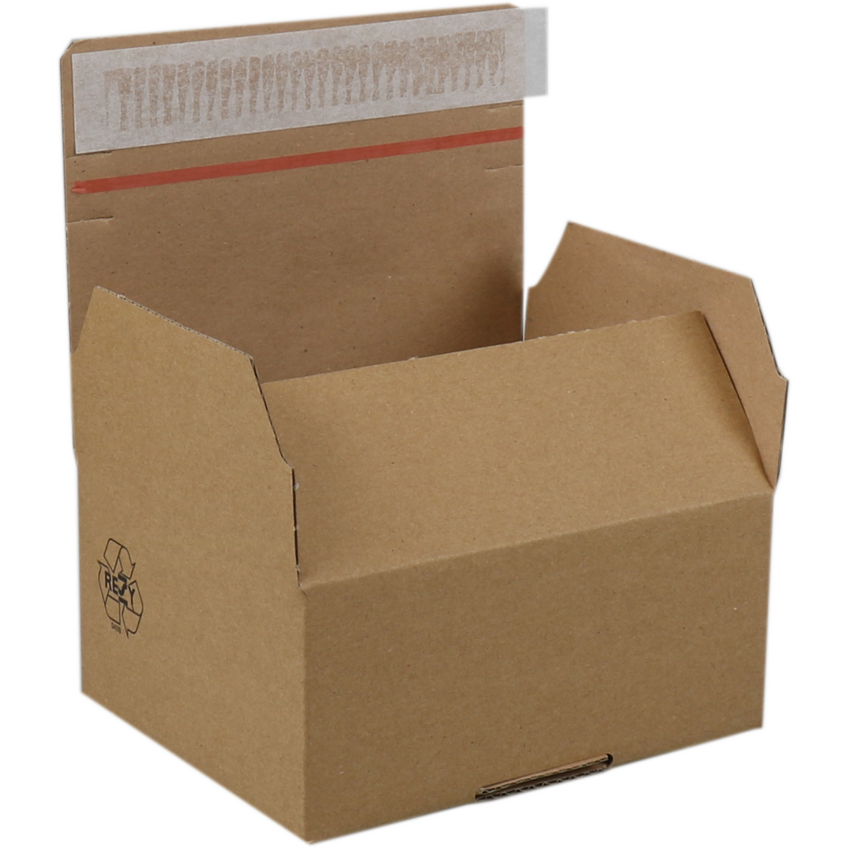 SENDFORE® Postal Package Box | Golfkarton | 213x153x109mm | Mit Autolock | Braun | 10 Stück