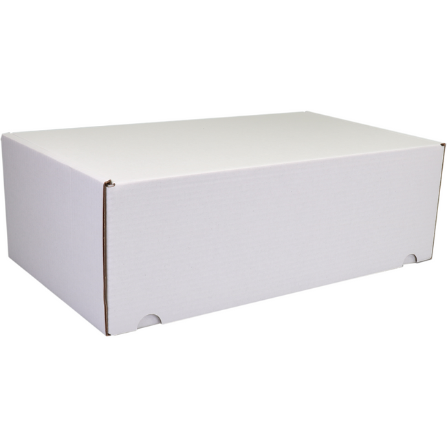 SENDPORORE® - Post -Paketbox | Golfkarton | 385x225x130mm | Empe White | 25 Stücke