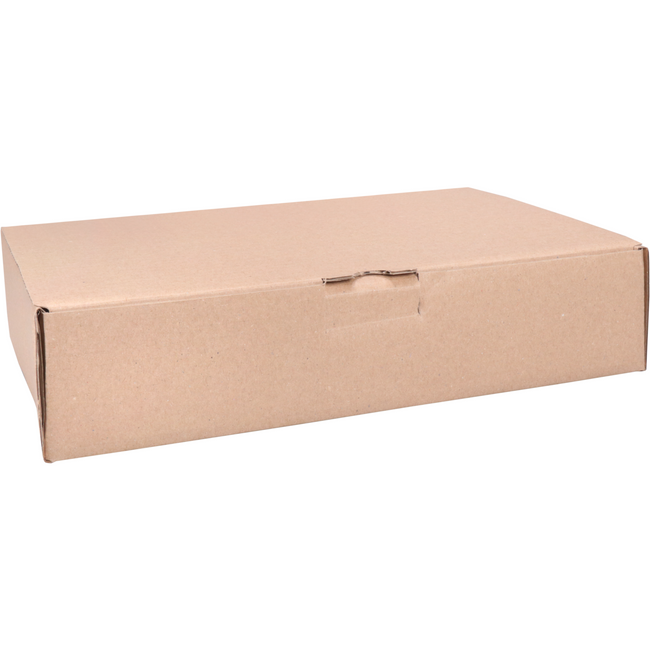 Klika - Faltbox | Golfkarton | 310x215x70mm | mit Einsatzventil | Single Golf | Braun | 50 Stück